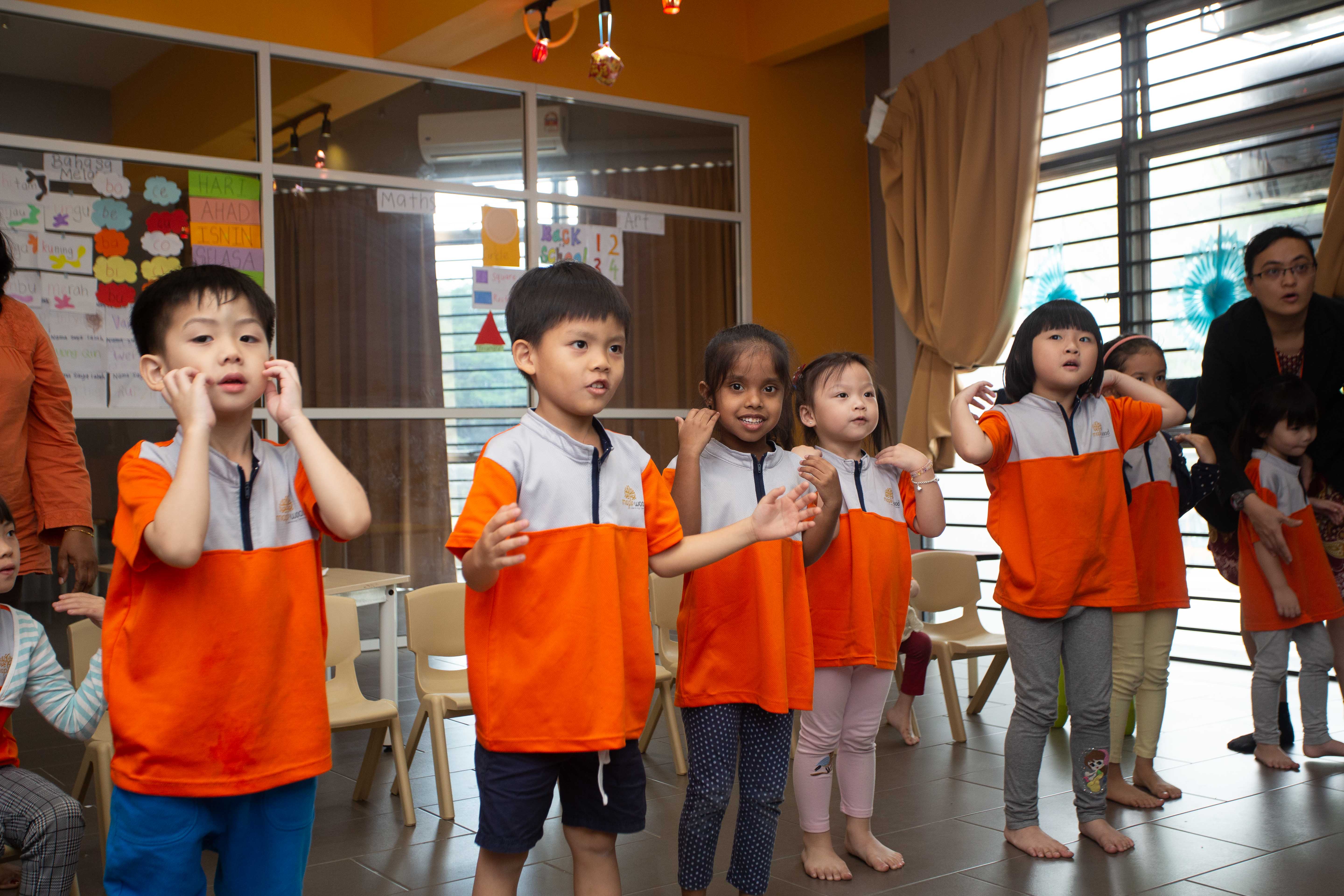 Maplewood Academy primary students